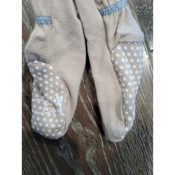 Kickee Pants Baby size 12-18 months Cream One-Piece Sleeper Pajamas Pjs #6 - Picture 4 of 4